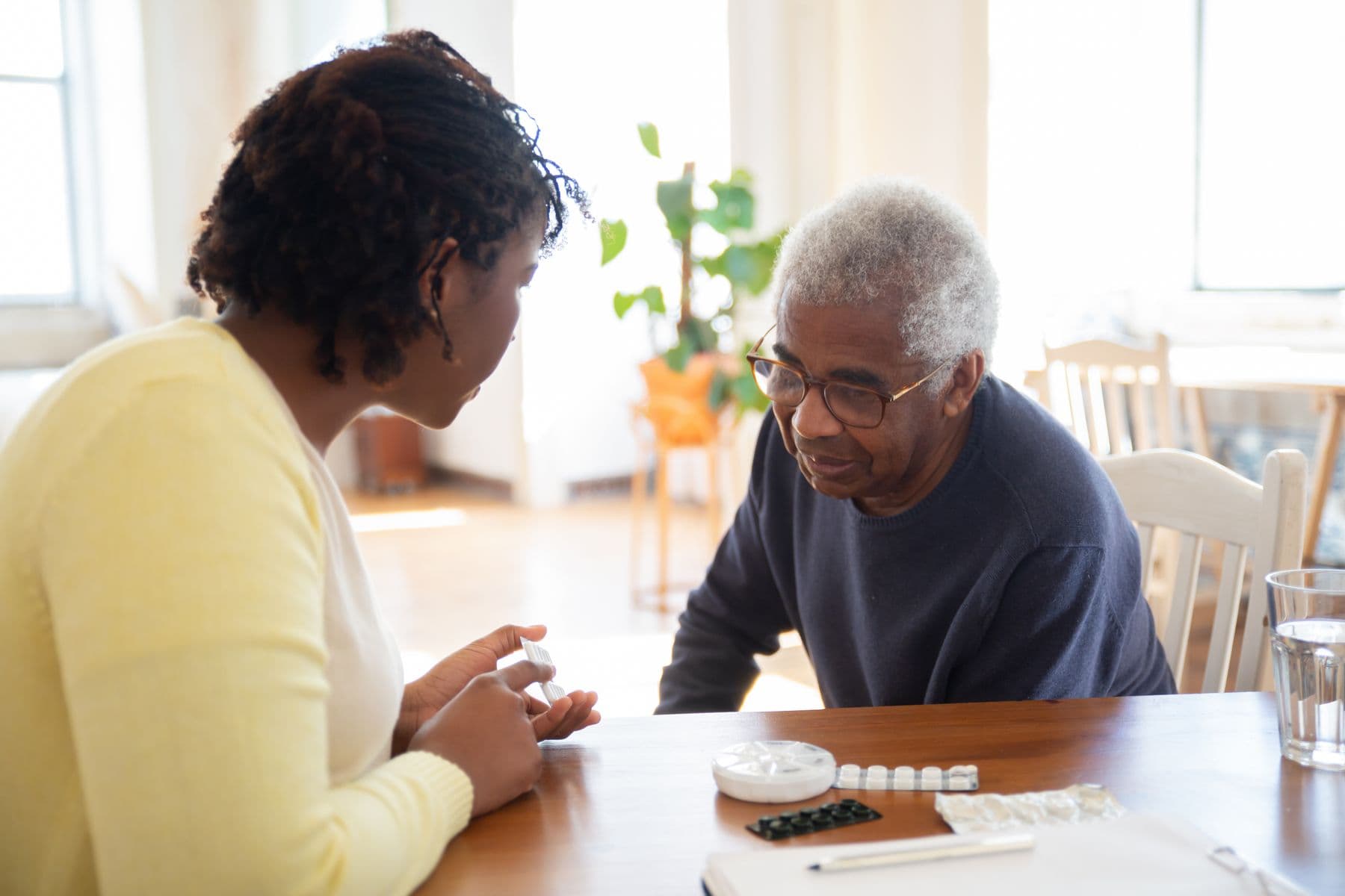 Home-based caregiving and medication support